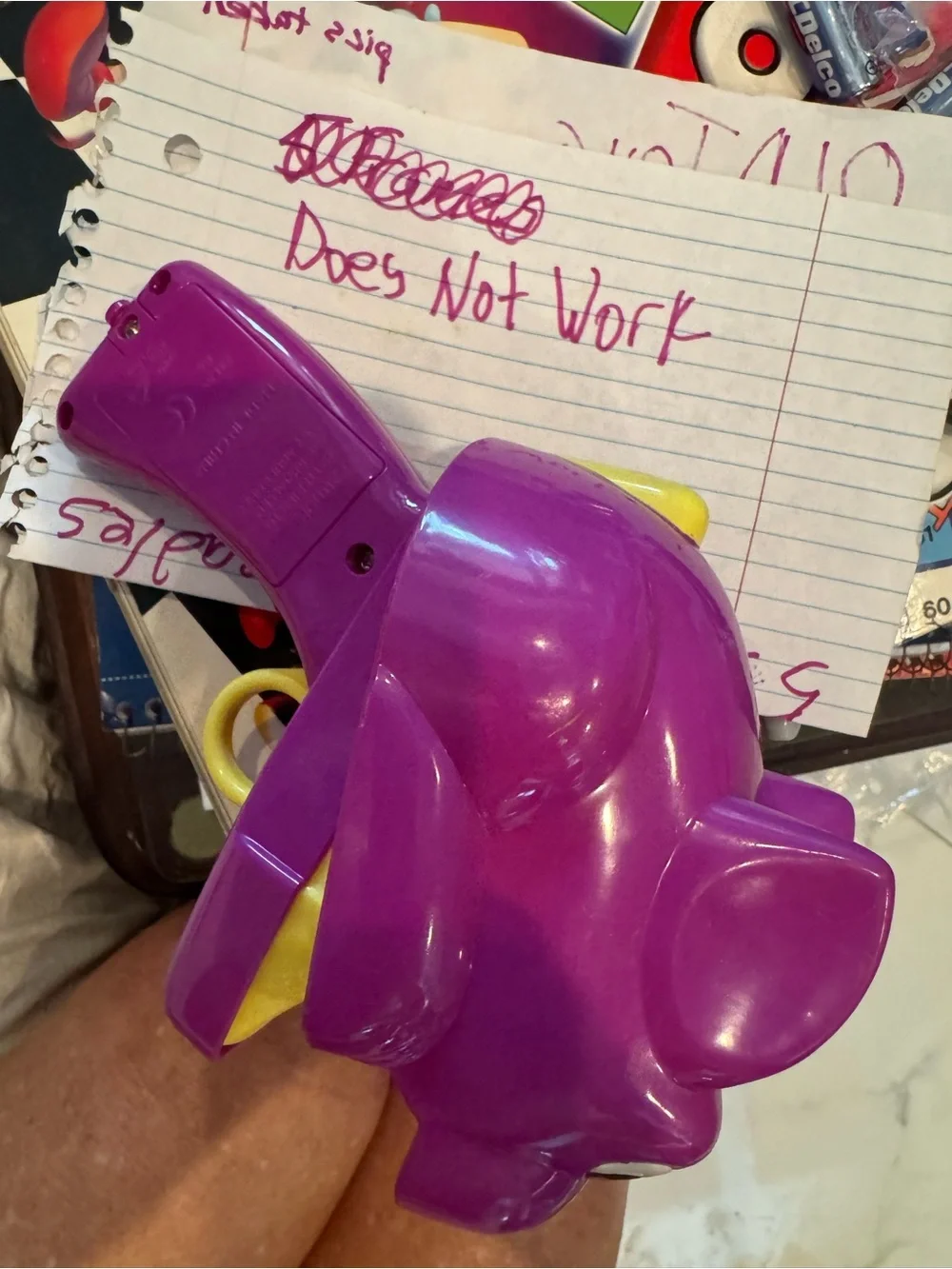 Purple Cat toy does not work